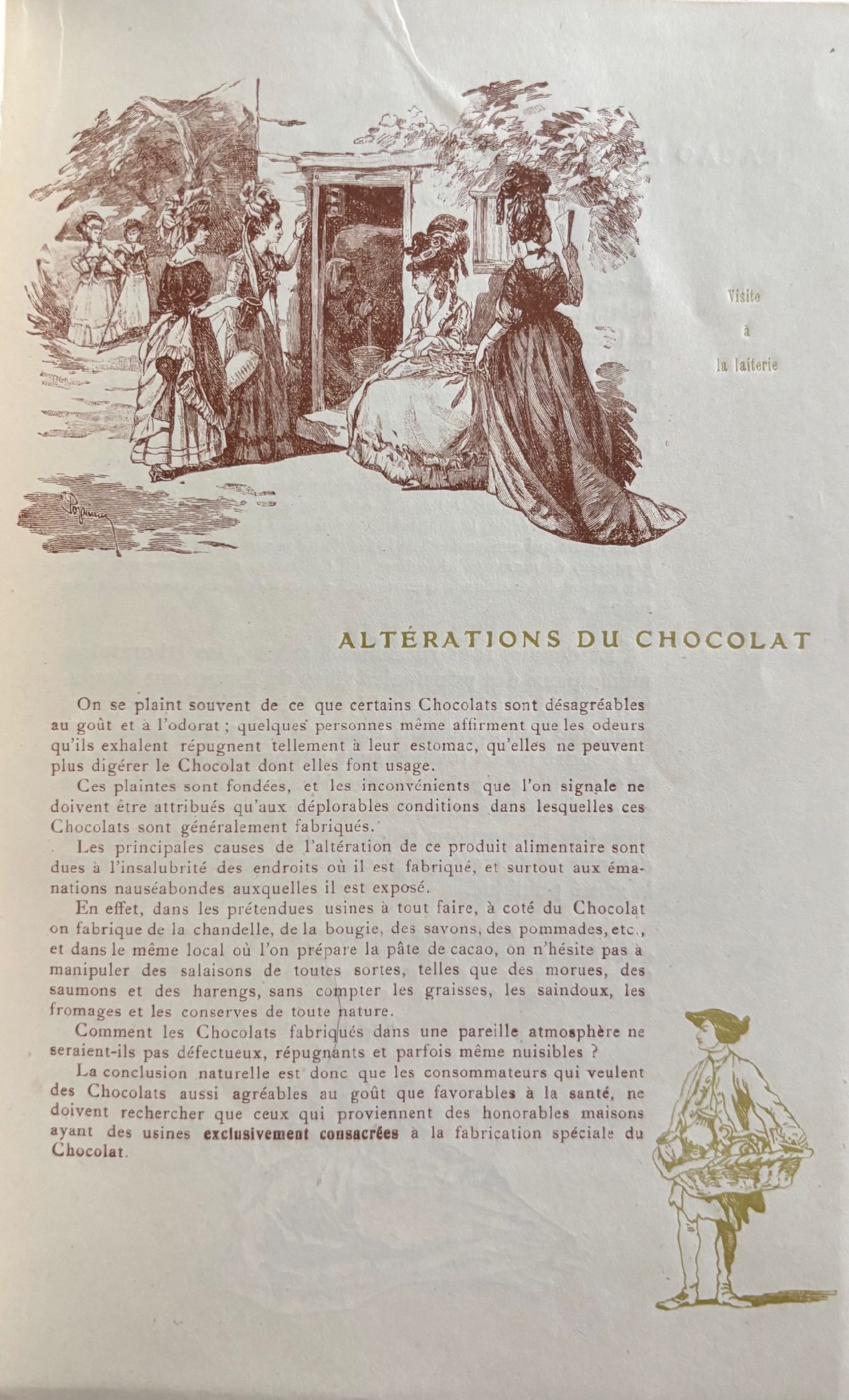 (*NEW ARRIVAL*) (Chocolate) Compagne Coloniale. Hygiene Alimentaire, le Chocolat, son Influence sur la Sante
