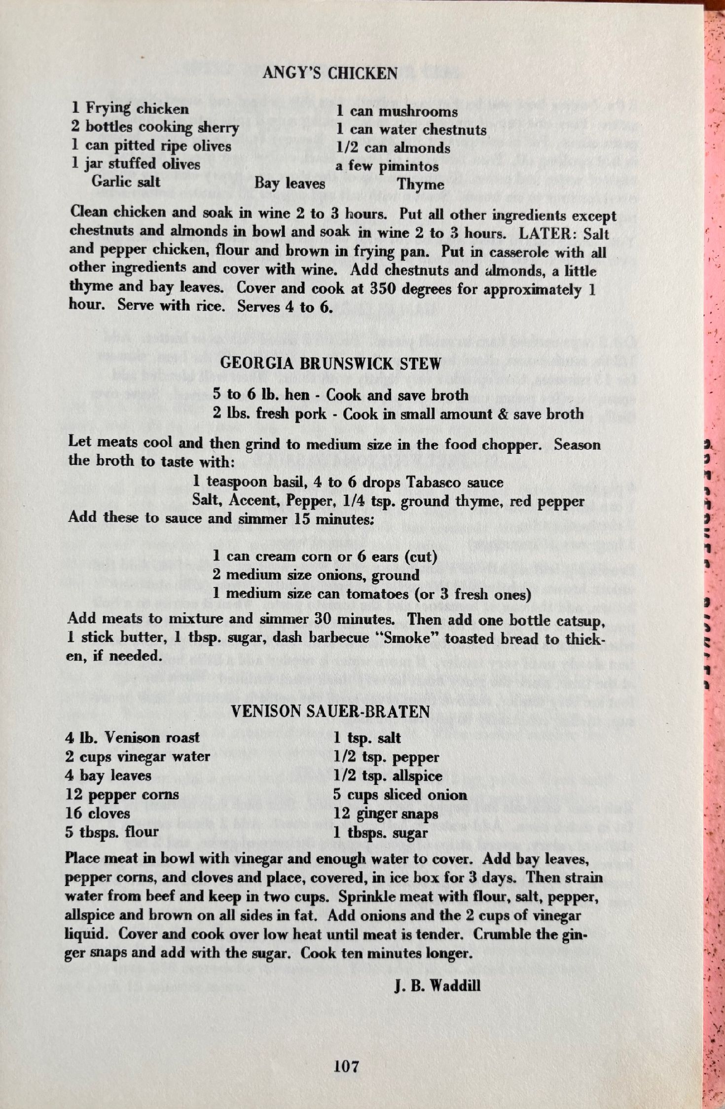 (*NEW ARRIVAL*) (Southern - Georgia) Waycross Woman's Club. Favorite Southern Recipes