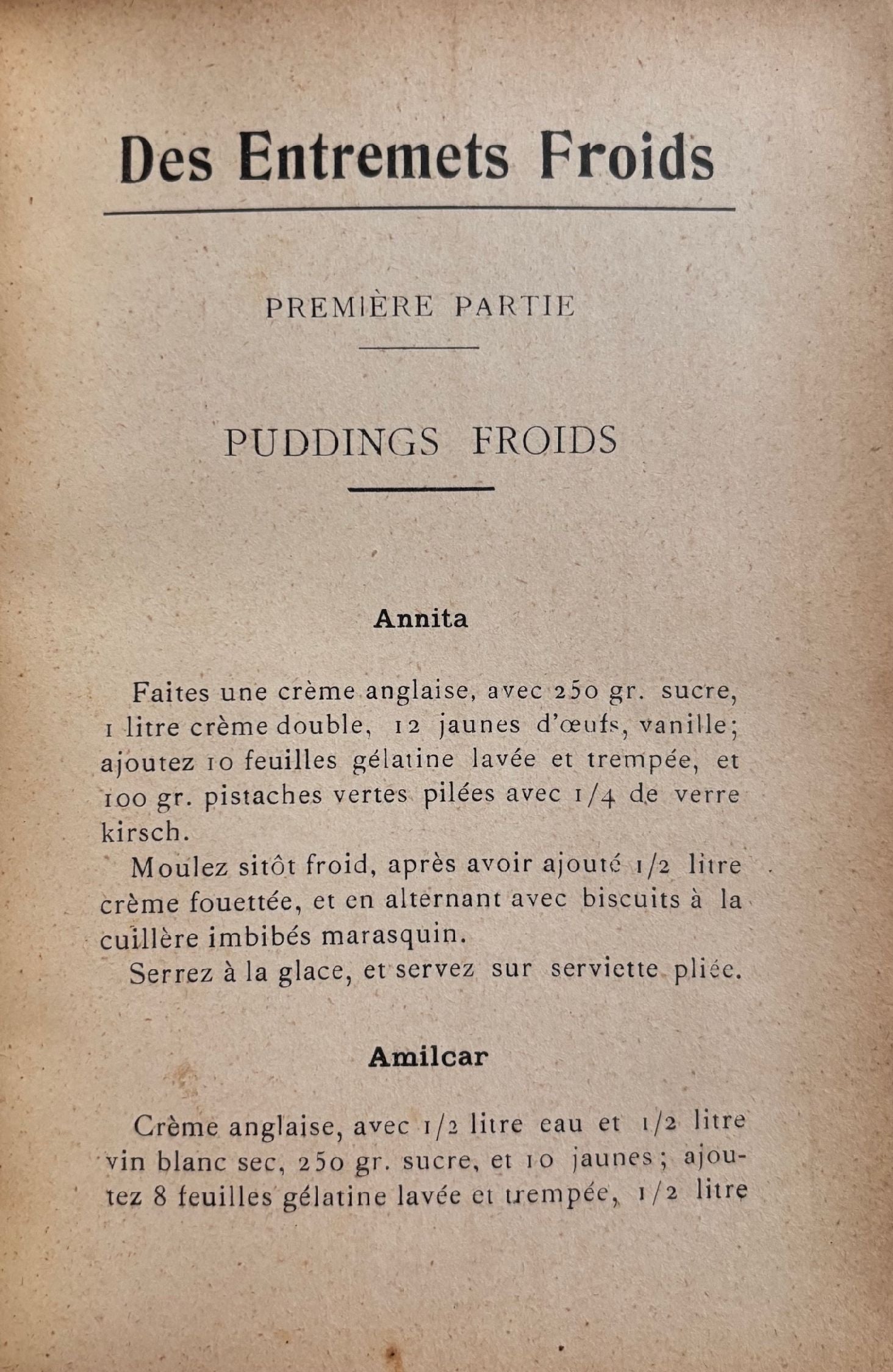(*NEW ARRIVAL*) (French - Pastry) Leon Pigot. Le Memorandum du Patissier-Entremettier