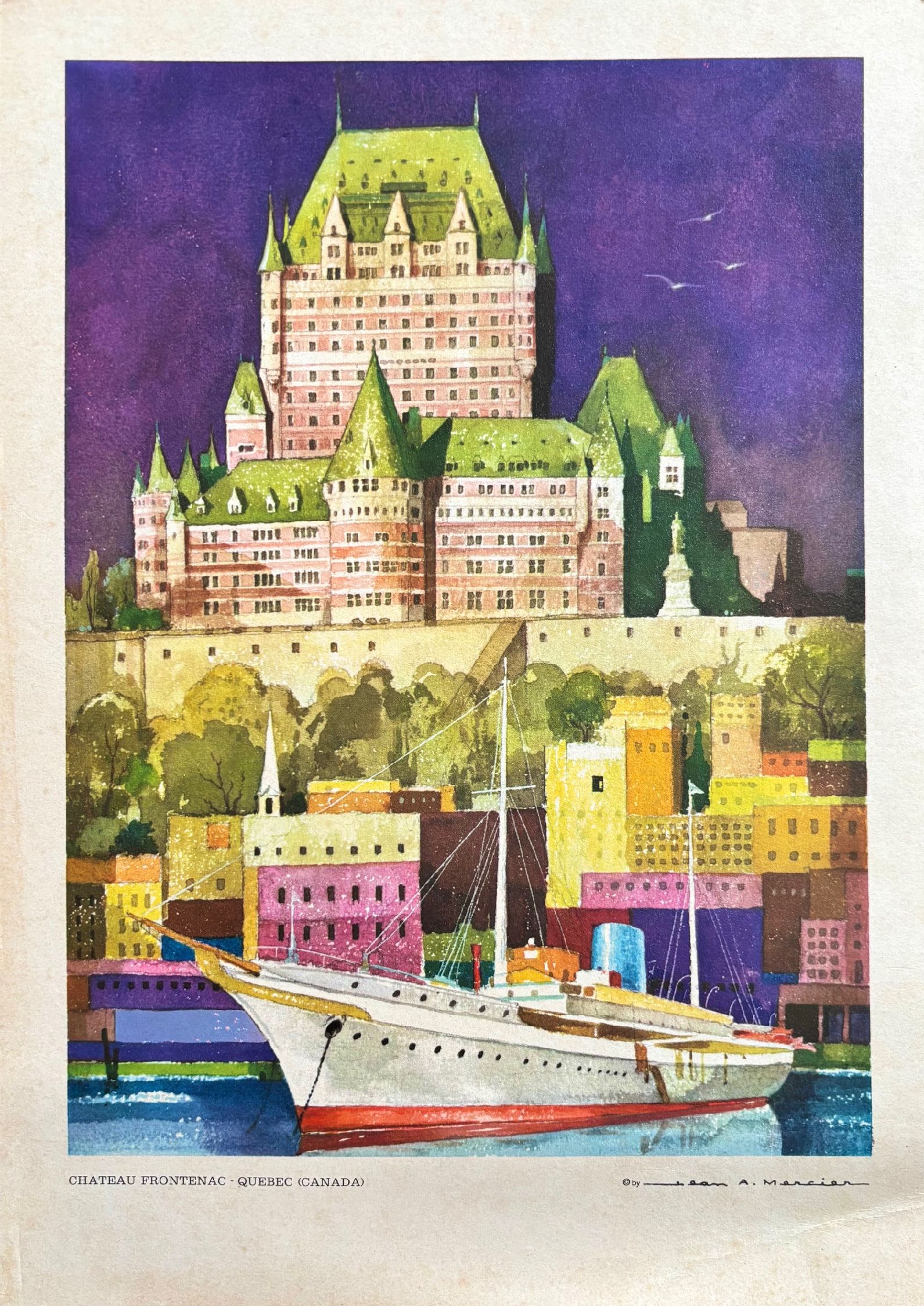 (*NEW ARRIVAL*) Home Lines. Chateau Frontenac - Quebec (Canada)