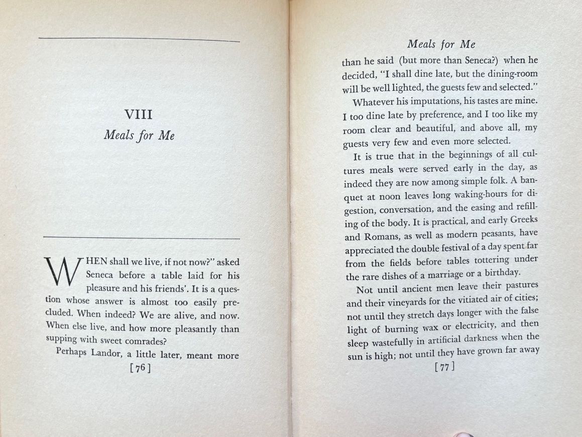 (*NEW ARRIVAL*) (Food Writing) M.F.K. Fisher. Serve it Forth