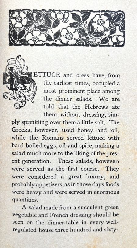 (*NEW ARRIVAL*) (Salads) Mrs. Sara T. Rorer. New Salads for Dinners, Luncheons, Suppers and Receptions, with a Group of Odd Salads and some Ceylon Salads