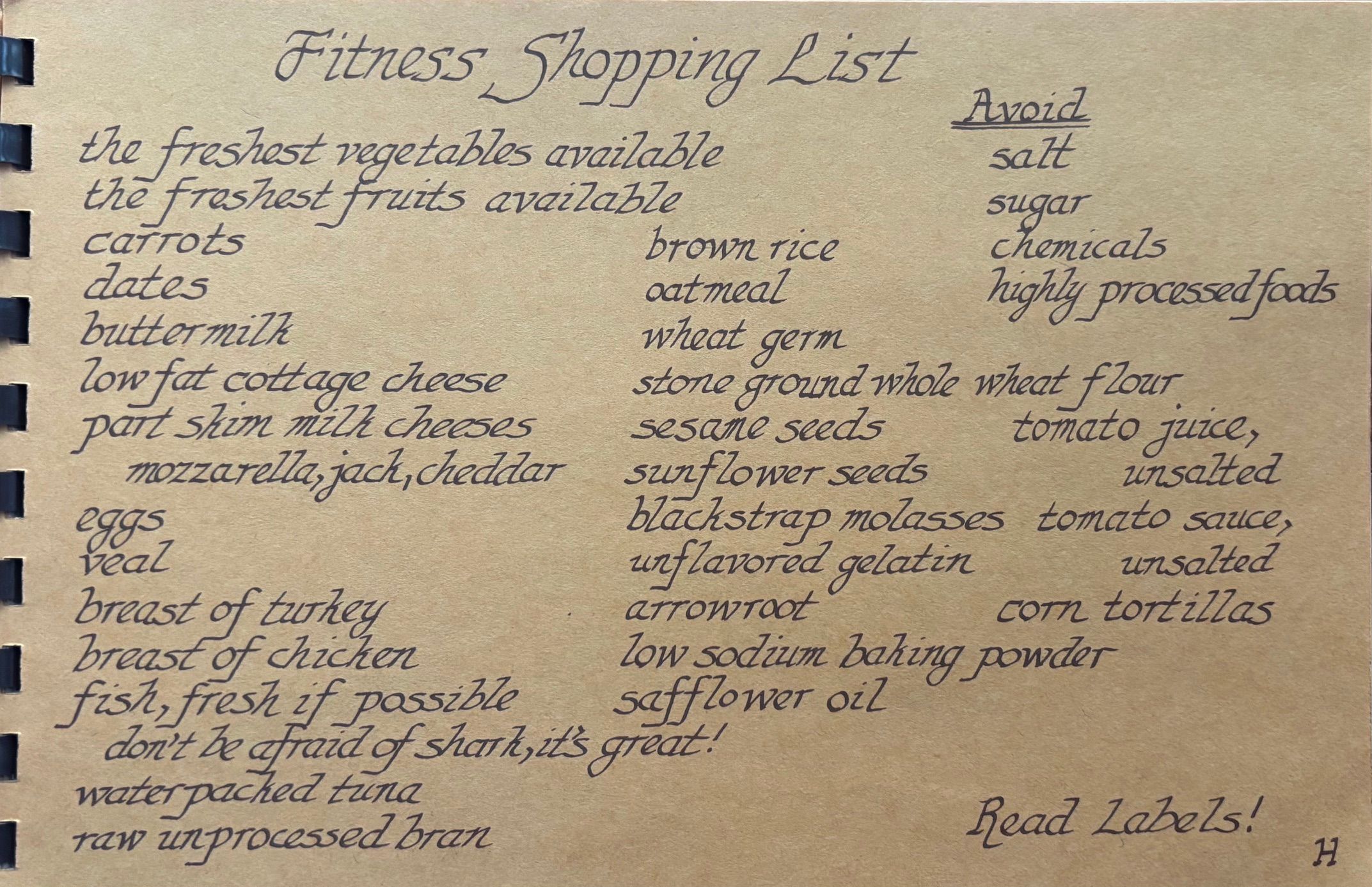 (*NEW ARRIVAL*) (California - Palm Springs) Eleanor Brown. Recipes for Fitness