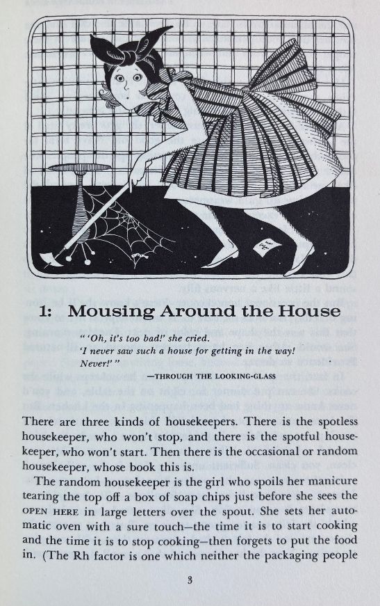 (*NEW ARRIVAL*) (Humor) Peg Bracken. The I Hate to Housekeep Book: When and How to Keep House without Losing Your Mind. *Signed*