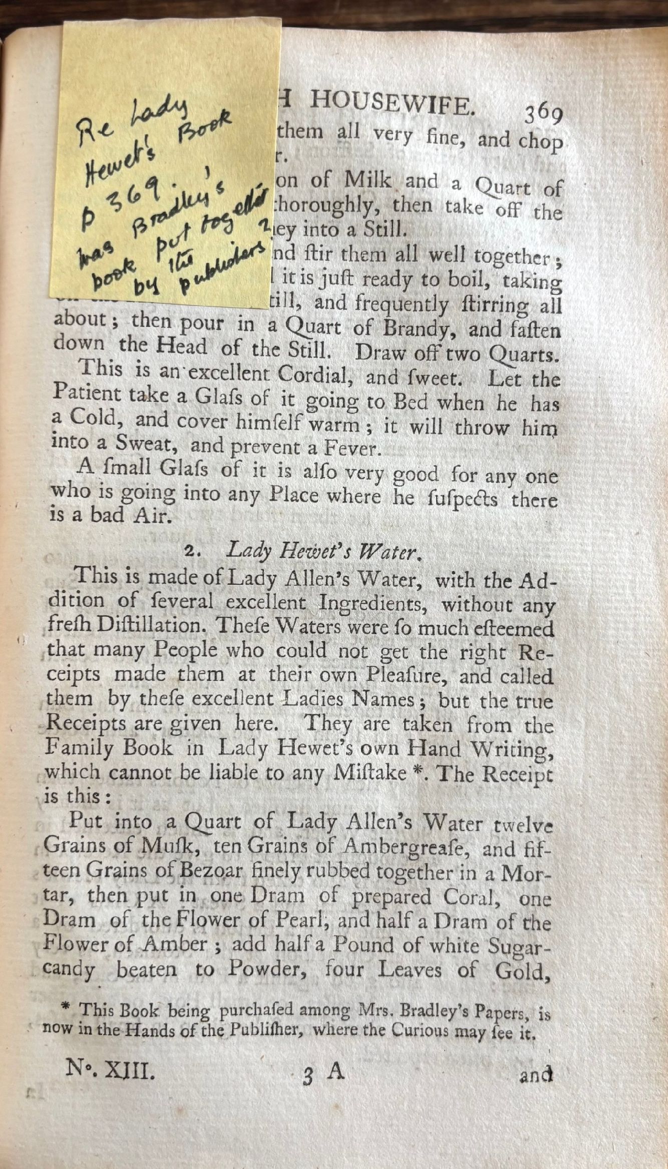 (**NEW ARRIVAL**) Bradley, Martha [Elizabeth David]. The British Housewife: