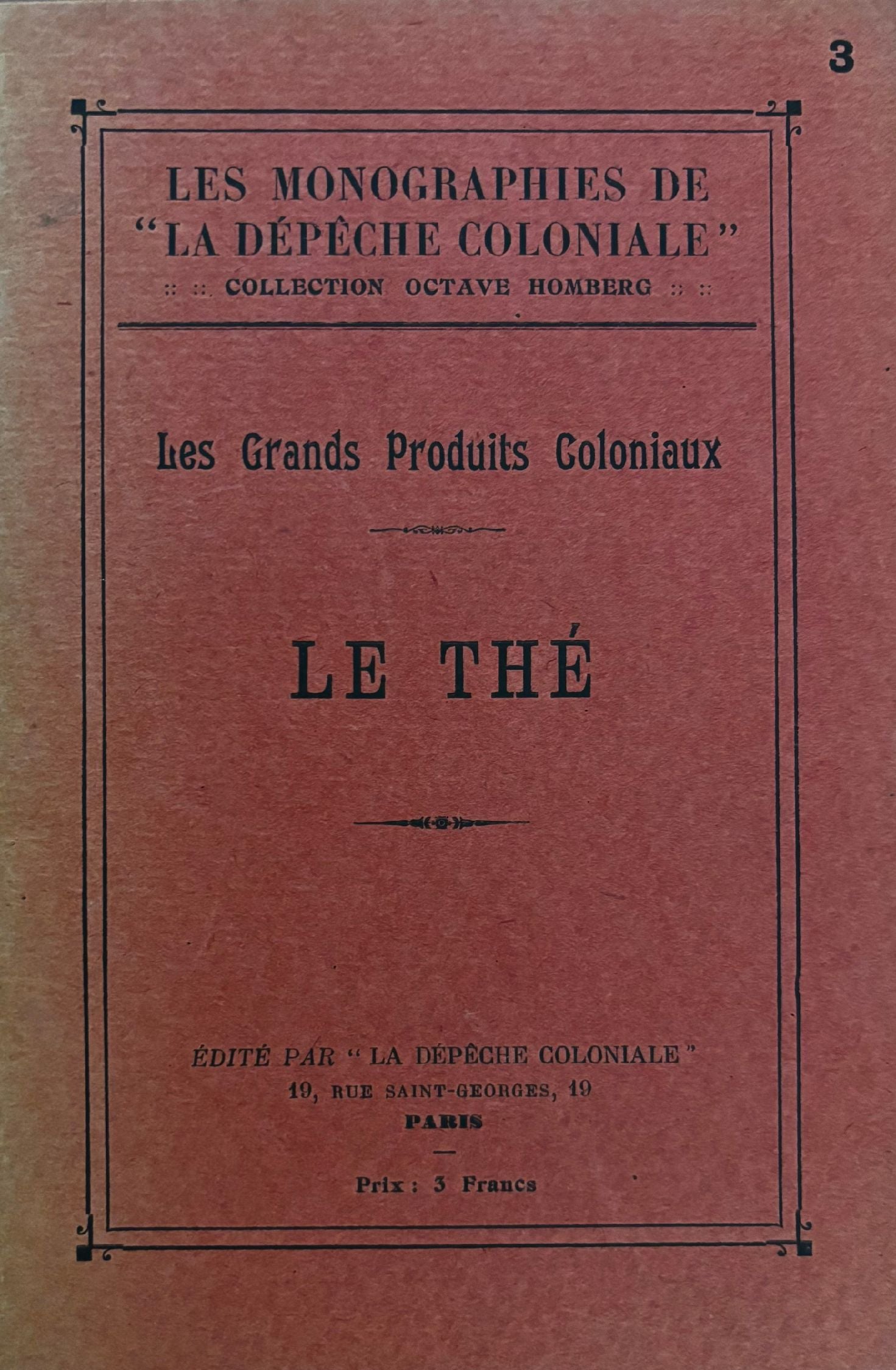 (*NEW ARRIVAL*) (Tea) Les Grands Produits Coloniaux: Le Thé