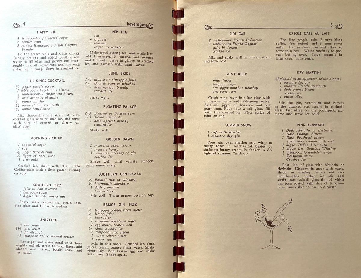(Southern - New Orleans) A Book of Famous Old New Orleans Recipes used in the South for more than 200 Years