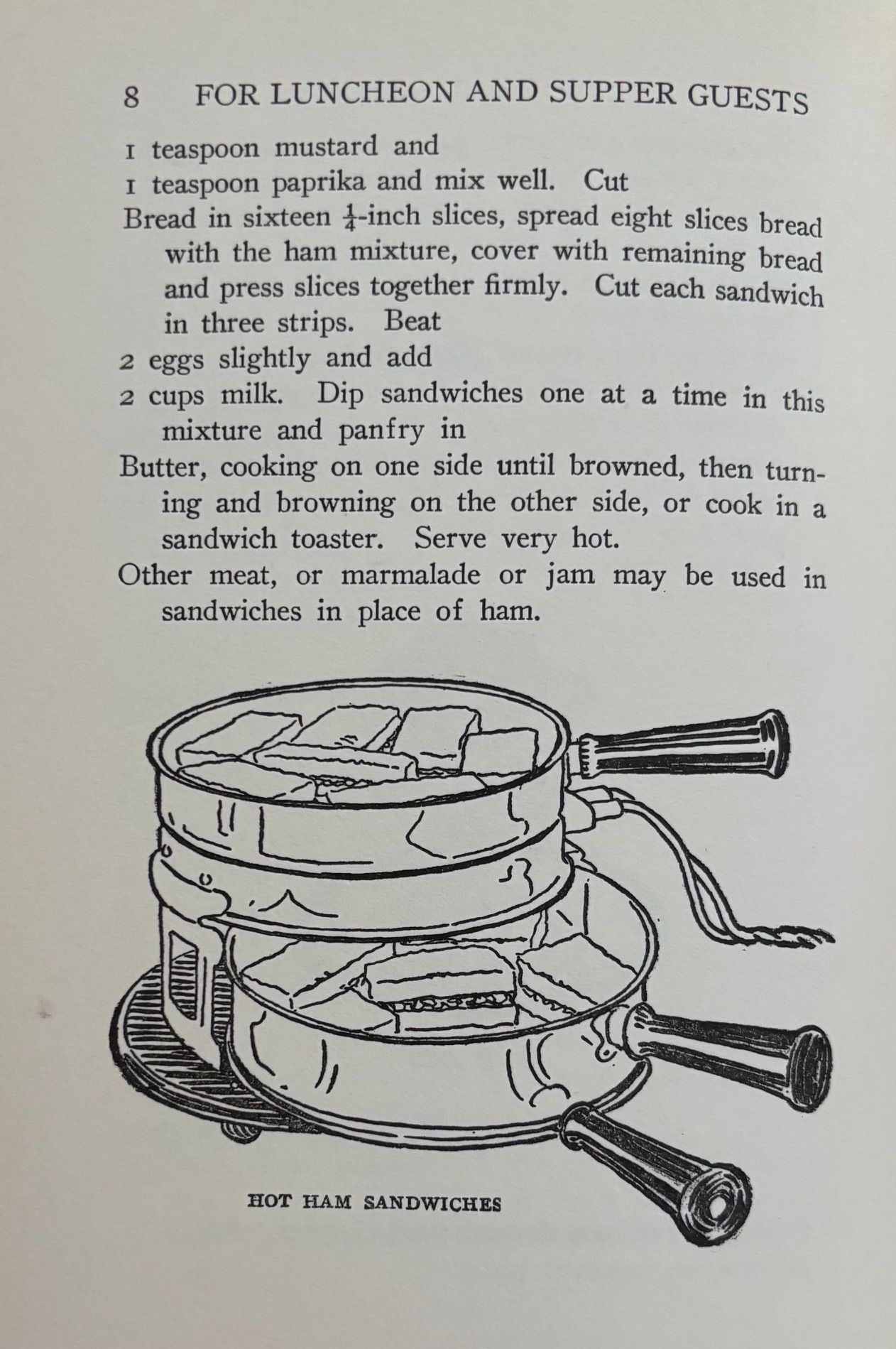 (Lunch) Alice Bradley. For Luncheon and Supper Guests