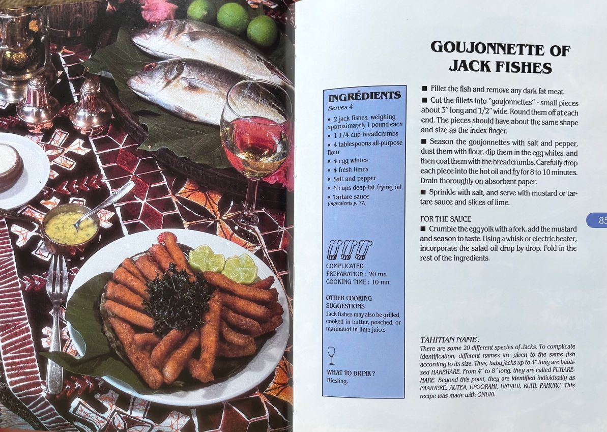 (*NEW ARRIVAL*) (Oceania - Tahiti) Jean Galopin. Tahitian Island Cooking