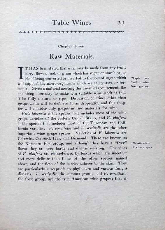 (*NEW ARRIVAL*) (Virginia - Winemaking) Bernard Peyton Chamberlain. The Making of Palatable Table Wines: Recommended to Gentlemen, especially in Virginia, for their Own Use. *Signed*