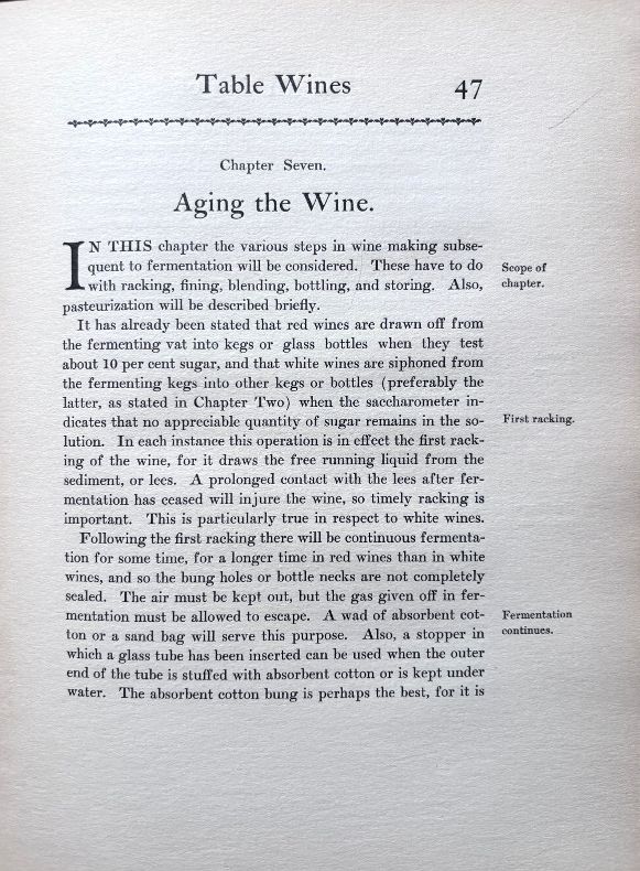 (*NEW ARRIVAL*) (Virginia - Winemaking) Bernard Peyton Chamberlain. The Making of Palatable Table Wines: Recommended to Gentlemen, especially in Virginia, for their Own Use. *Signed*