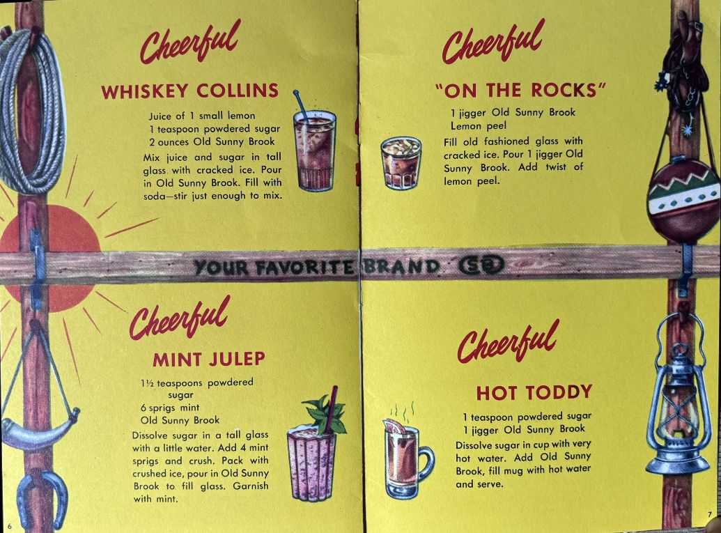 (Whiskey) Old Sunny Brook. Recipe Round-Up