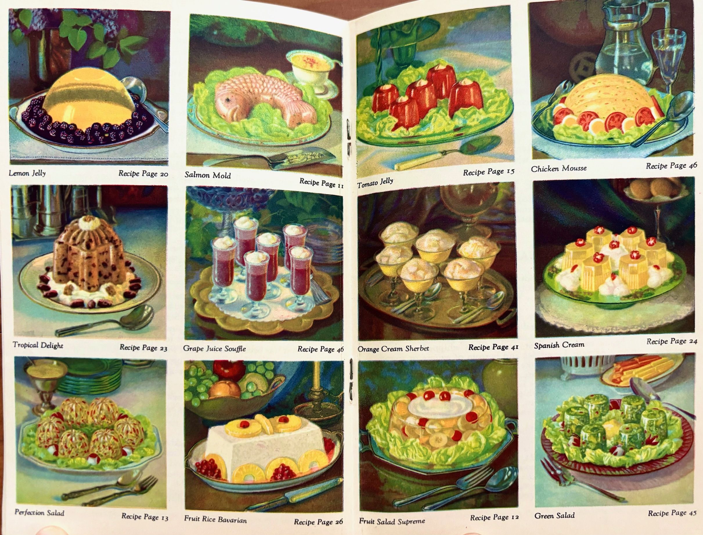 (Booklet) Knox Gelatine Desserts, Salads, Candies and Frozen Dishes