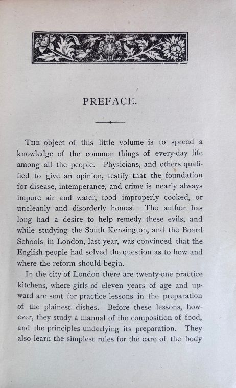 (American) Parloa, Maria. First Principles of Household Management and Cookery: A Text-Book for Schools and Families.