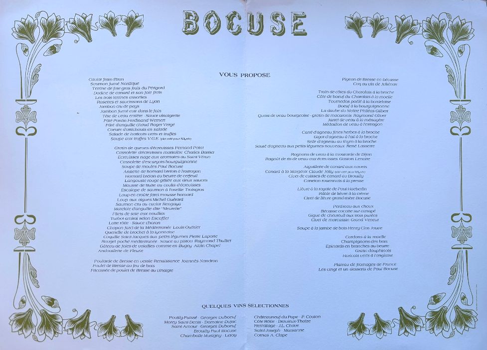 Paul Bocuse. Bocuse