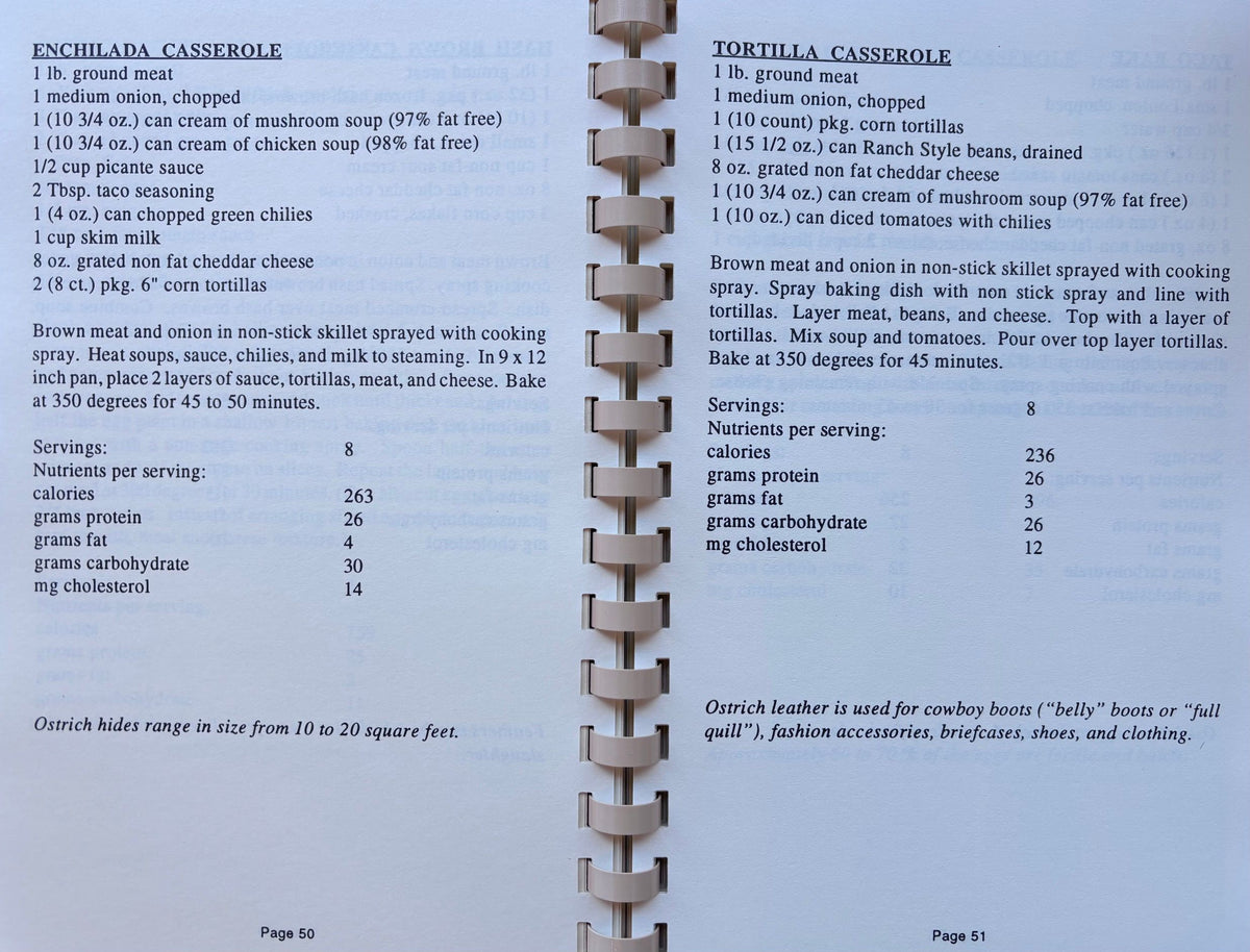 (*NEW ARRIVAL*) (Game) Kathy Newell-Gray. Ostrich Olé the Healthy Way: An Ostrich, Emu, and Rhea Cookbook