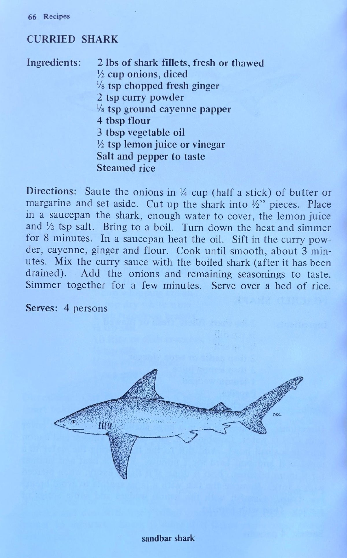 (*NEW ARRIVAL*) (Game) Sid F. Cook. Cook's Book: A Guide to the Handling and Eating of Sharks and Skates. *Signed*