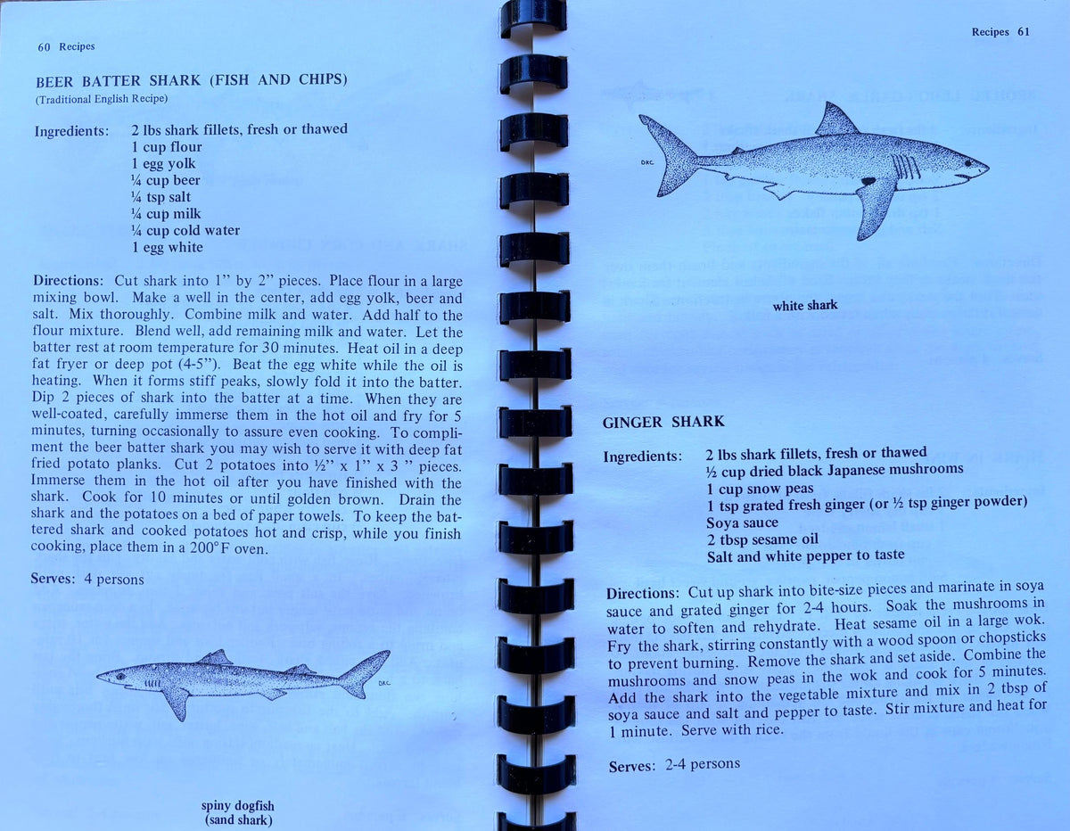 (*NEW ARRIVAL*) (Game) Sid F. Cook. Cook's Book: A Guide to the Handling and Eating of Sharks and Skates. *Signed*