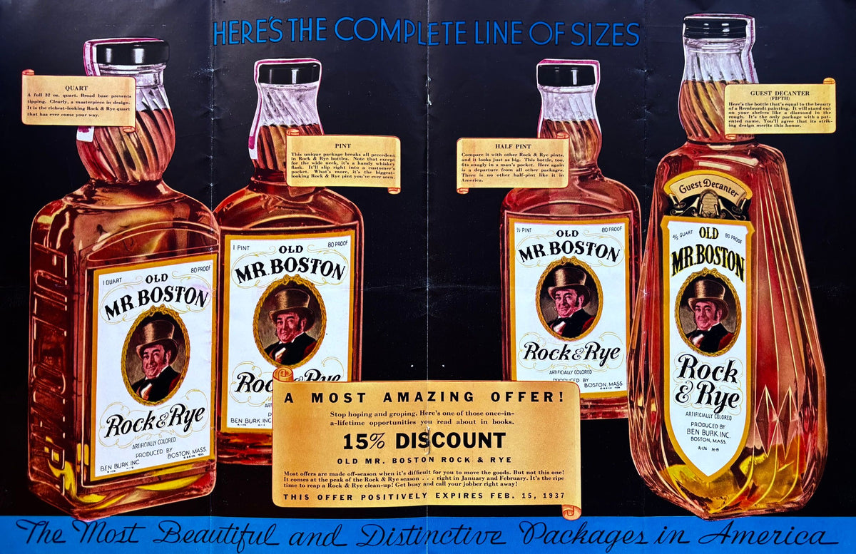 (*NEW ARRIVAL*) (Cocktails) Old Mr. Boston. NOW The Secret Can be Revealed