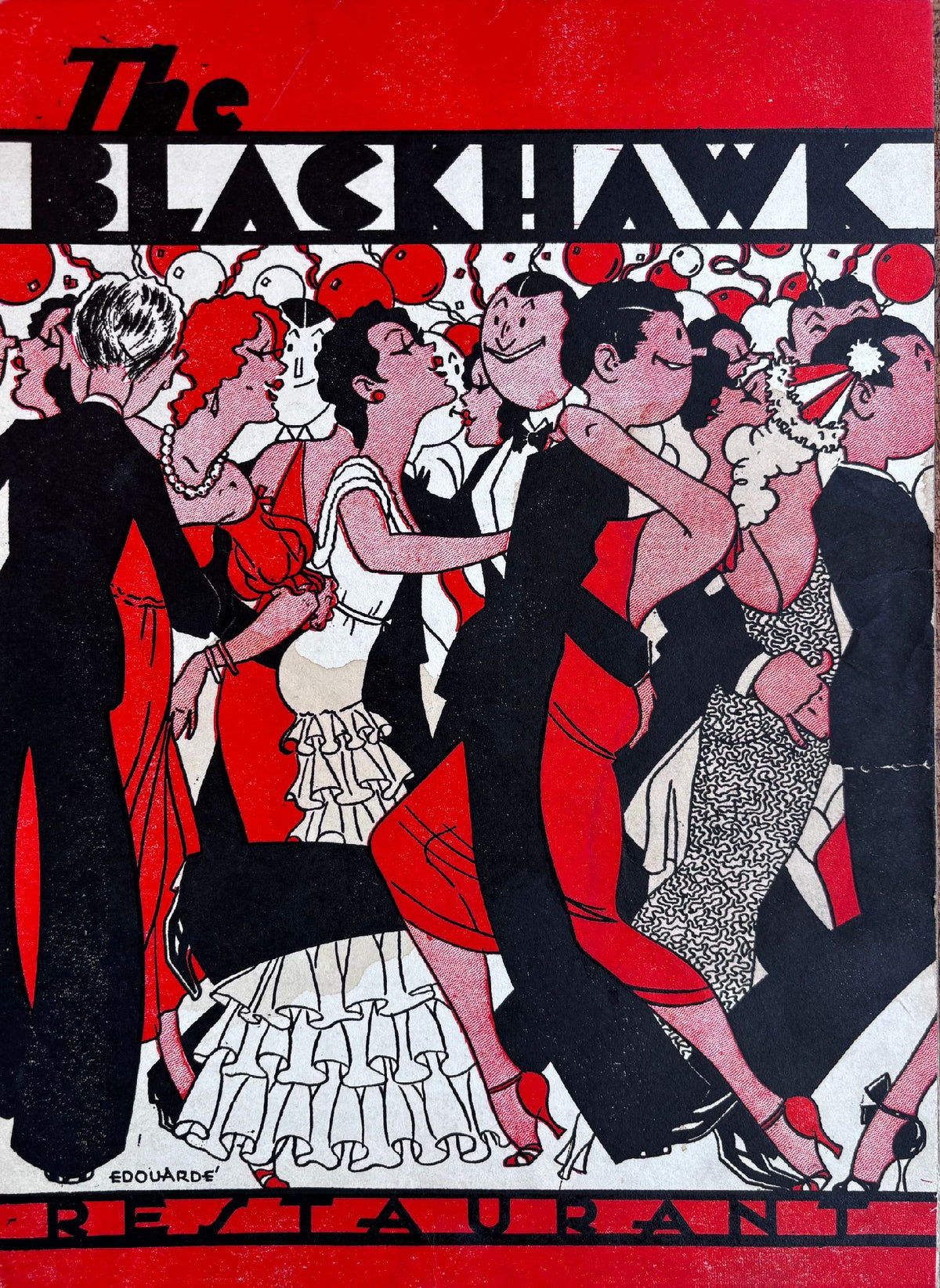 (*NEW ARRIVAL*) (Menu) The Blackhawk Restaurant