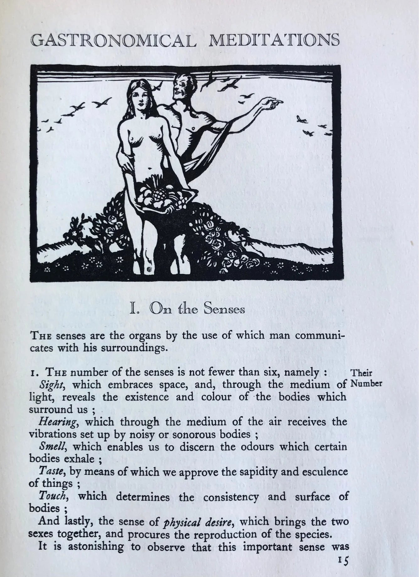 (Food Writing) Brillat-Savarin, Jean Anthelme. The Physiology of Taste, or Meditations on Transcendental Gastronomy. Intro. by Arthur Machen.