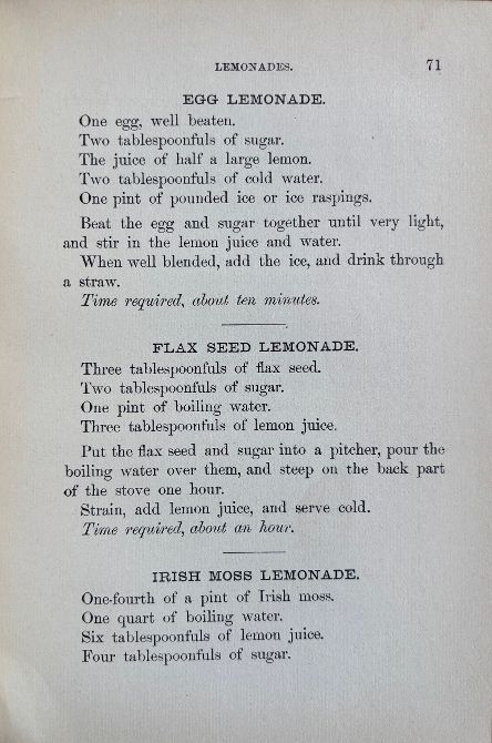 (*NEW ARRIVAL*) (Invalid) Eliza A. Pitkin & Mrs. Julia a. Pye. Invalid Cookery: A Manual of Recipes for the Preparation of Food for the Sick and Convalescent.