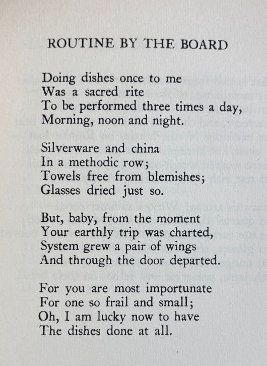 (*NEW ARRIVAL*) (Poetry) Ethel Romig Fuller. Kitchen Sonnets (and Lyrics of Domesticity)