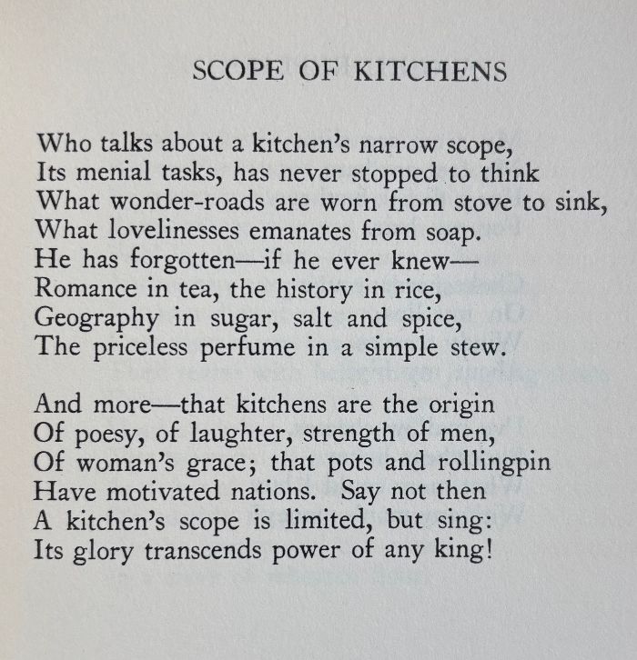 (*NEW ARRIVAL*) (Poetry) Ethel Romig Fuller. Kitchen Sonnets (and Lyrics of Domesticity)