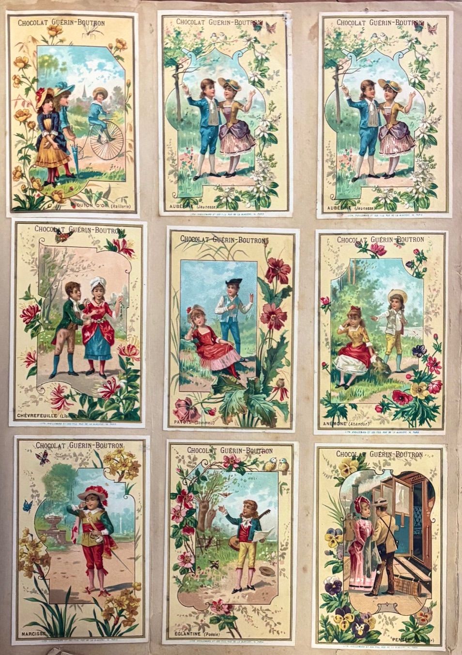 (*NEW ARRIVAL*) (Chocolate) Album of French chocolate trade cards & paper dolls