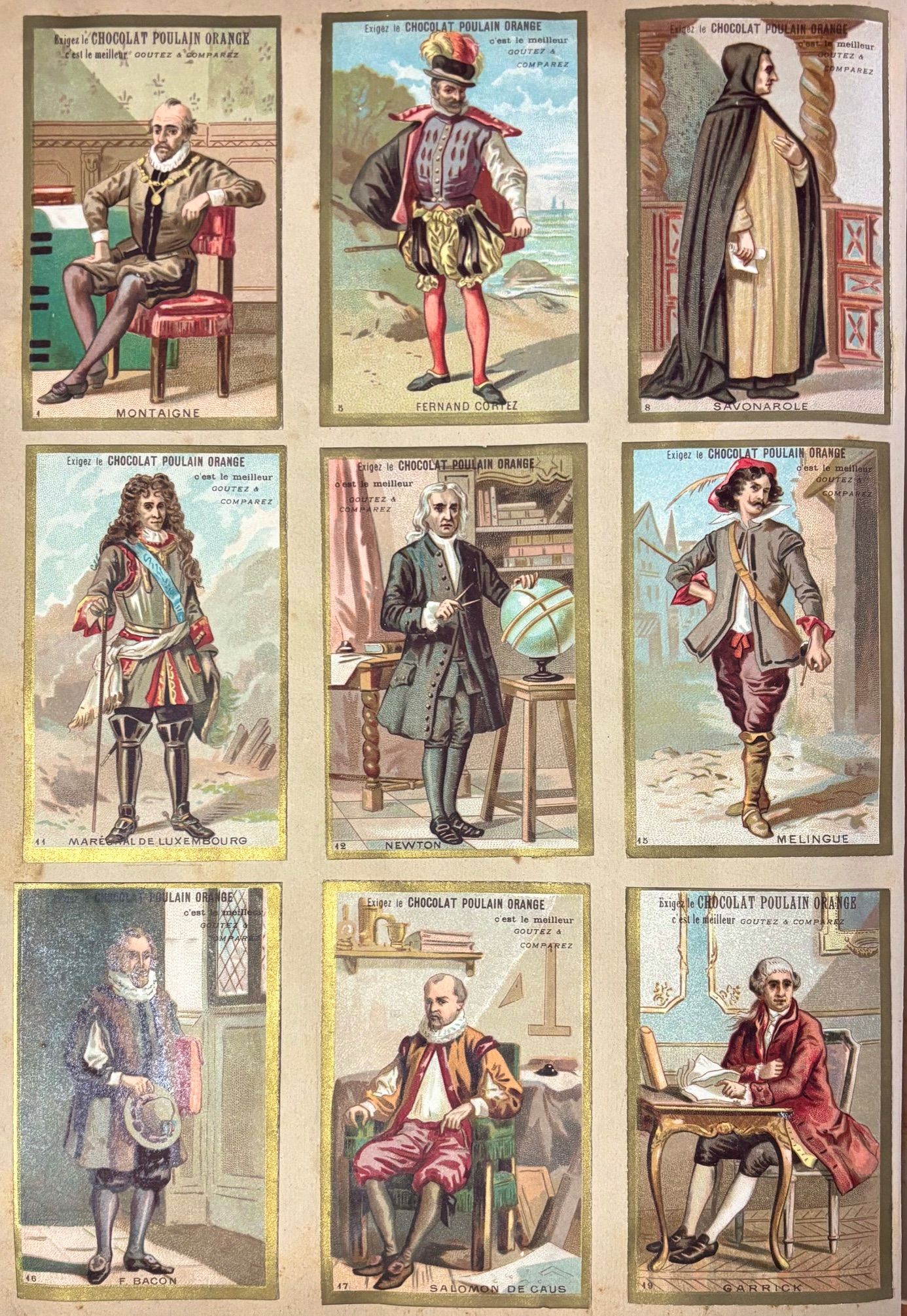 (Chocolate) Album of French chocolate trade cards & paper dolls