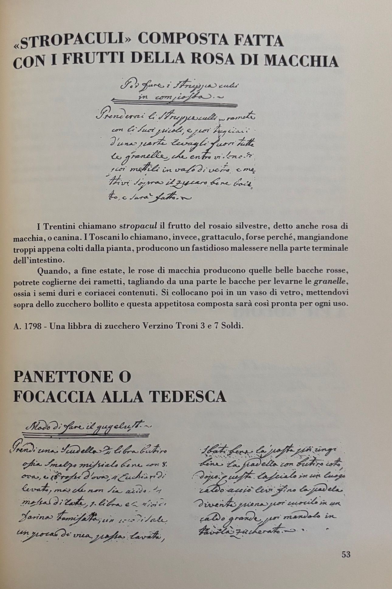 (Italian - Trentino) Aldo Bertoluzza. De Coquina: Cucina Trentina del Settecento