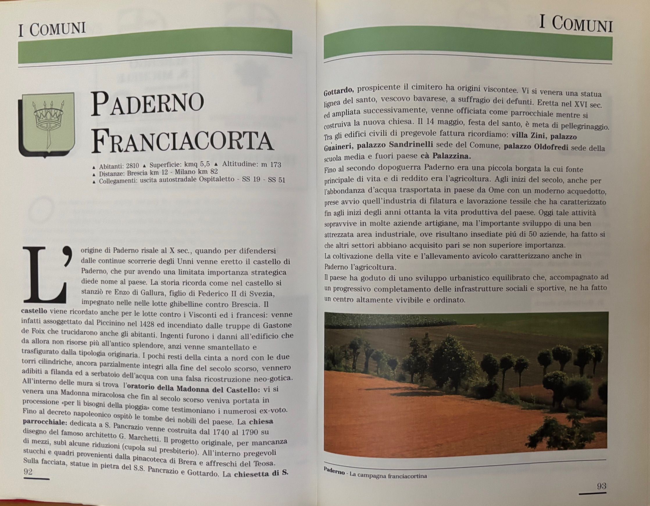 (Italian - Lombardy) Franciacorta: Itinerari, Curiosita, Notizie Utili