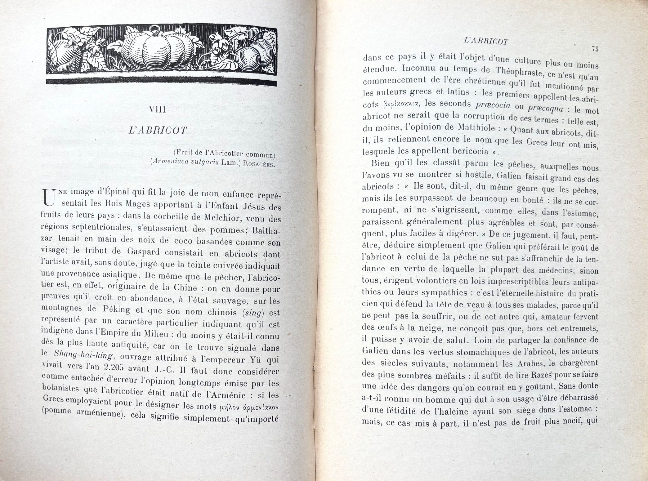 (Fruit) Leclerc, Henri. Les Fruits de France: Historique, Dietetique & Therapeutique