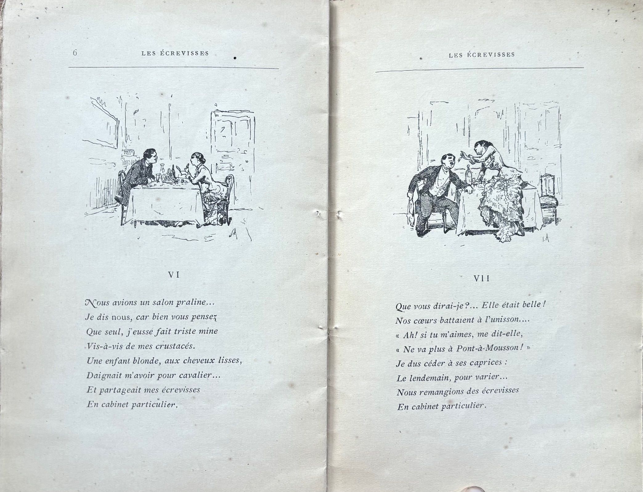(Shellfish) Jacques Normand. Les Écrevisses: Fantasie en Vers dite par M.C. Coquelin