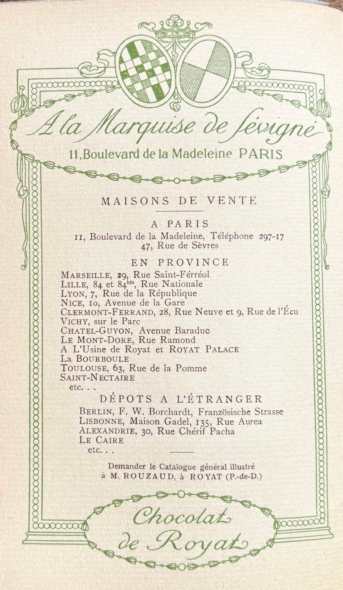 (Chocolate) Jérome Doucet. Recettes Plaisantes et Délectables du Chocolat Granulé de Royat