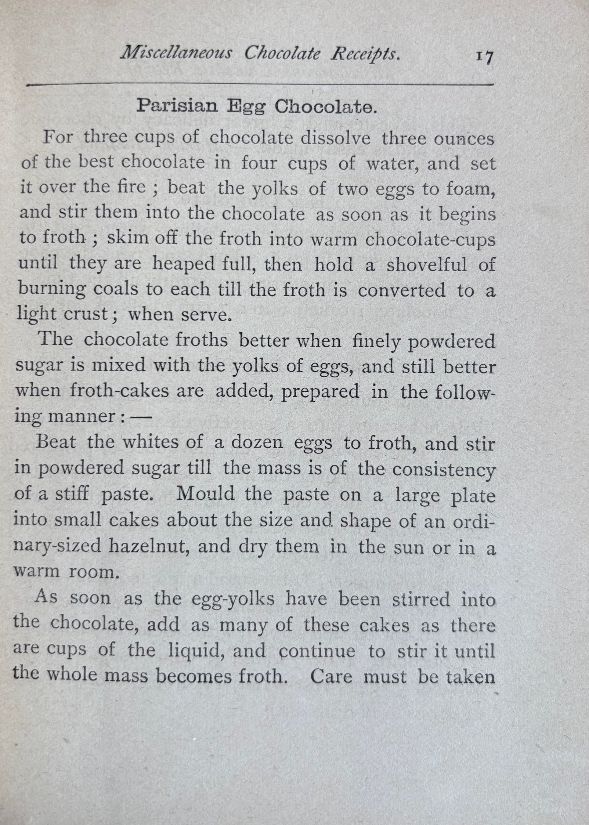 (Chocolate) Walter Baker & Co. Chocolate Receipts