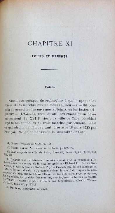 (Butchery) Histoire de la Boucherie Caennaise sous l'Ancien Regime