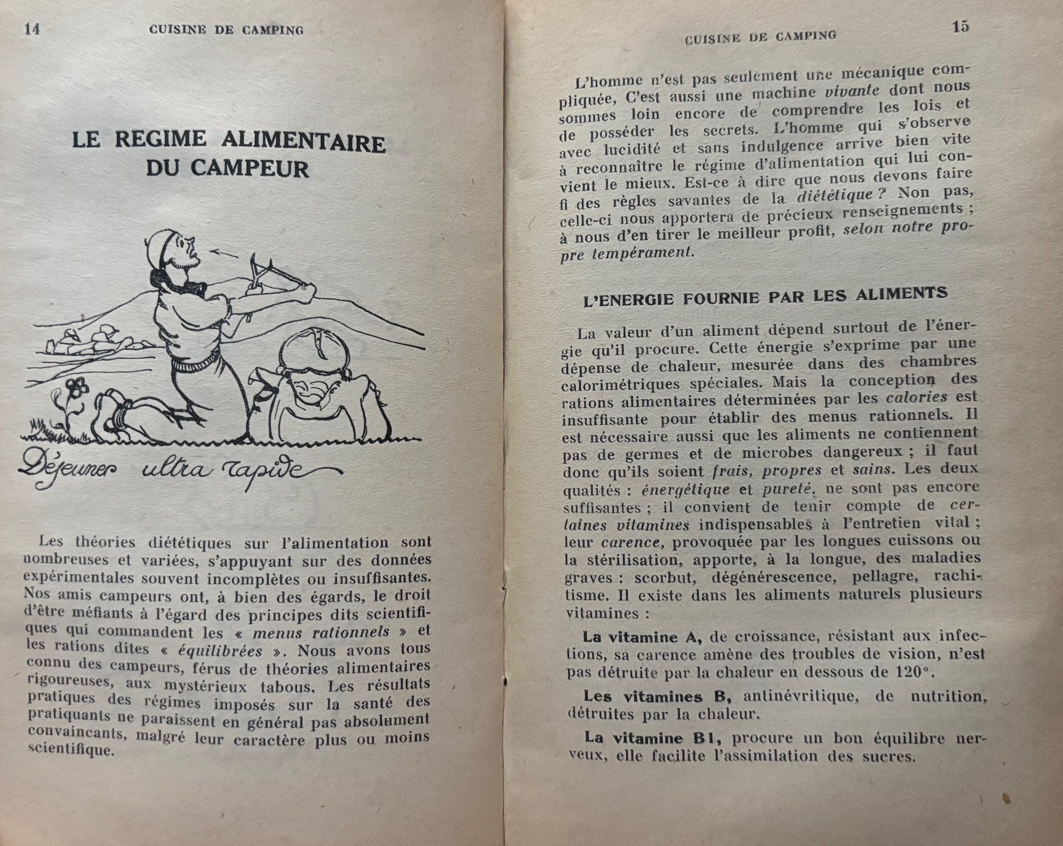 (*NEW ARRIVAL*) (Camping) J. Loiseau. Cuisine de Camping