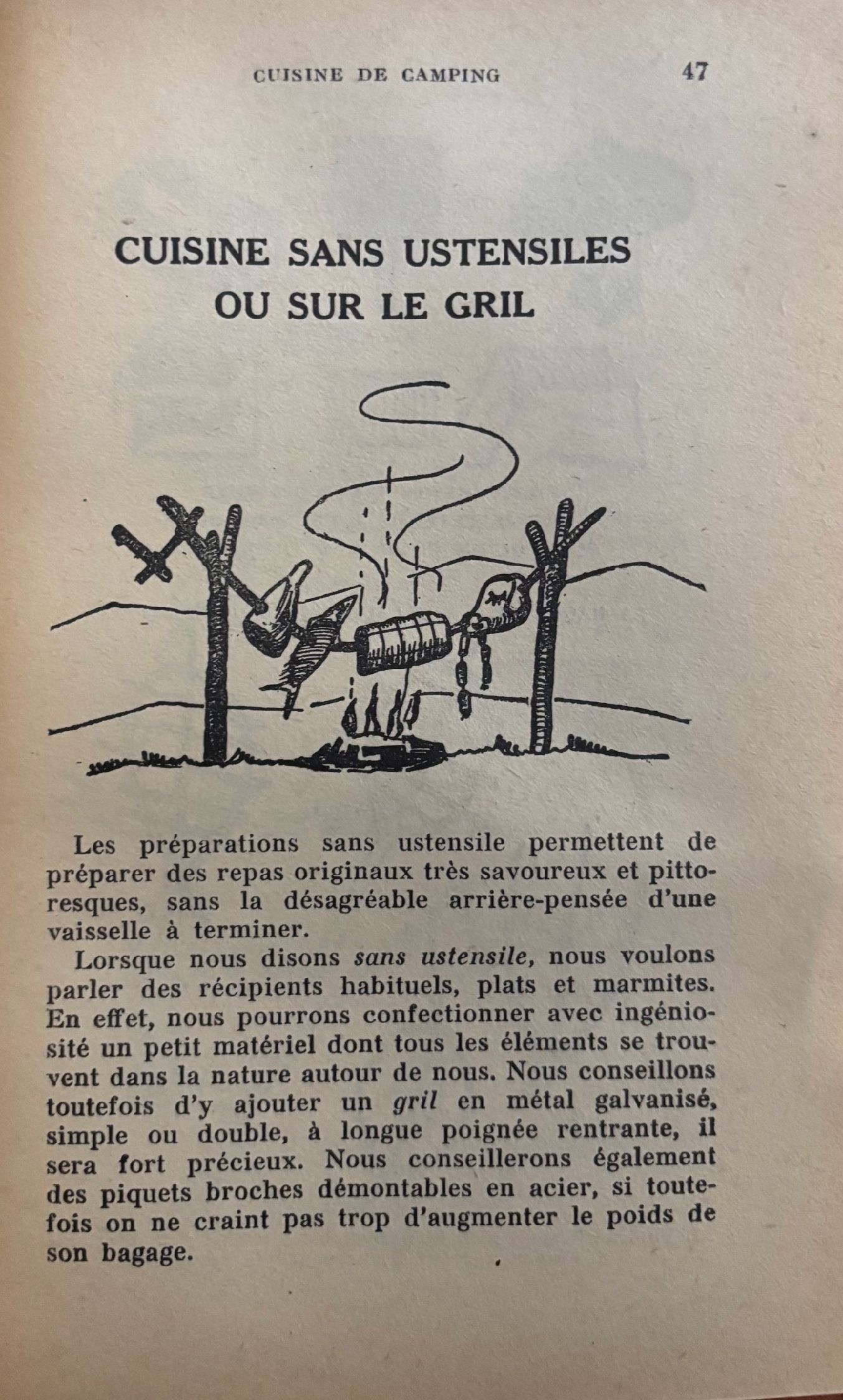 (*NEW ARRIVAL*) (Camping) J. Loiseau. Cuisine de Camping