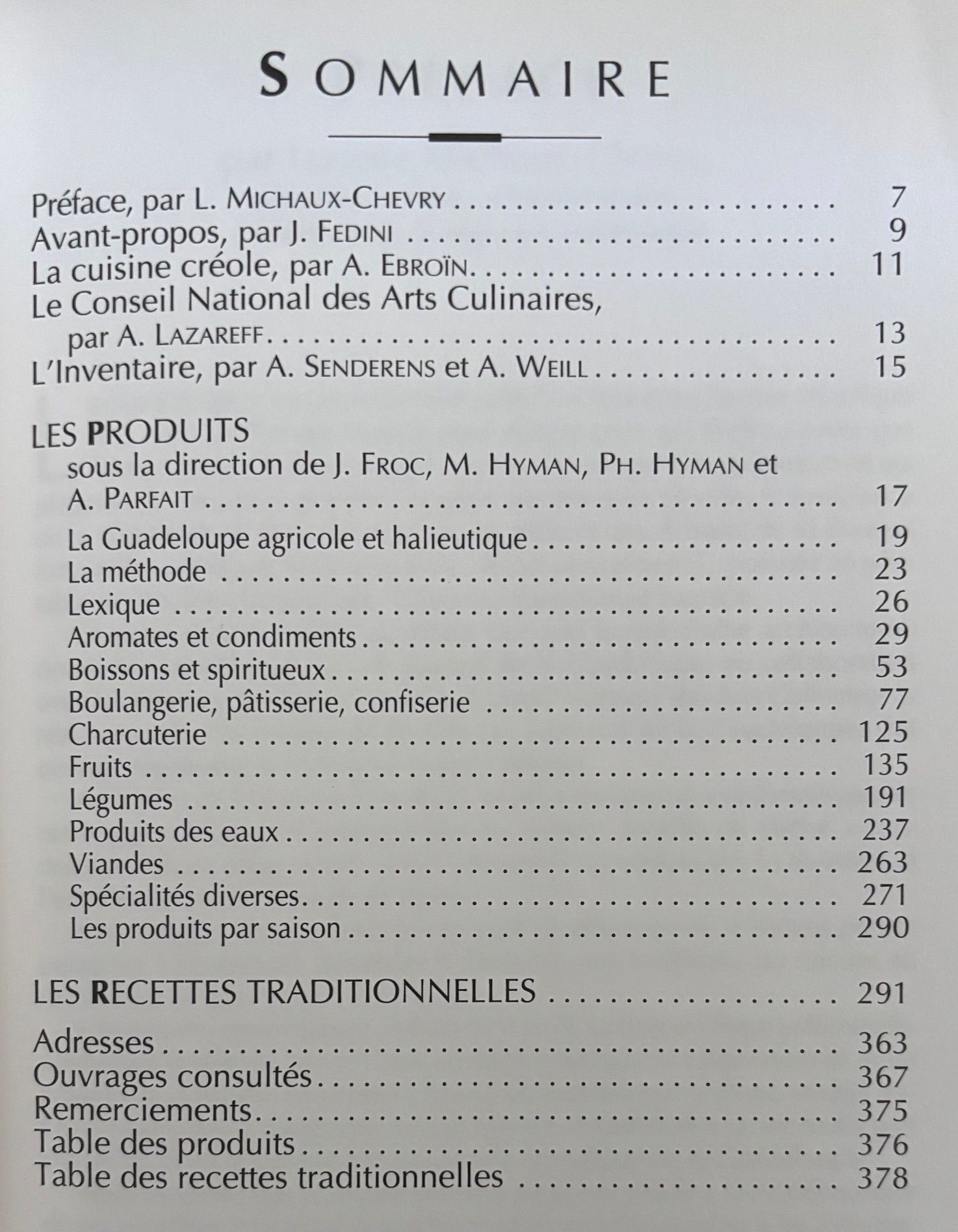 (Caribbean) Jean-Francois Cordet, ed. Martinique: Produits du Terroir et Recettes Traditionelles