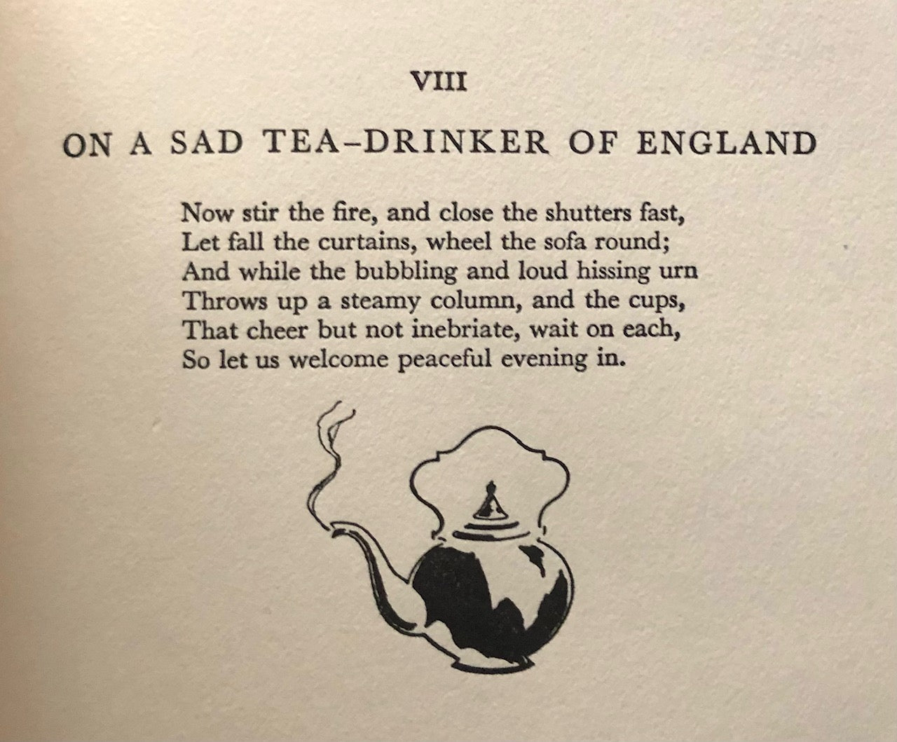 (Tea) Agnes Repplier. To Think of Tea!