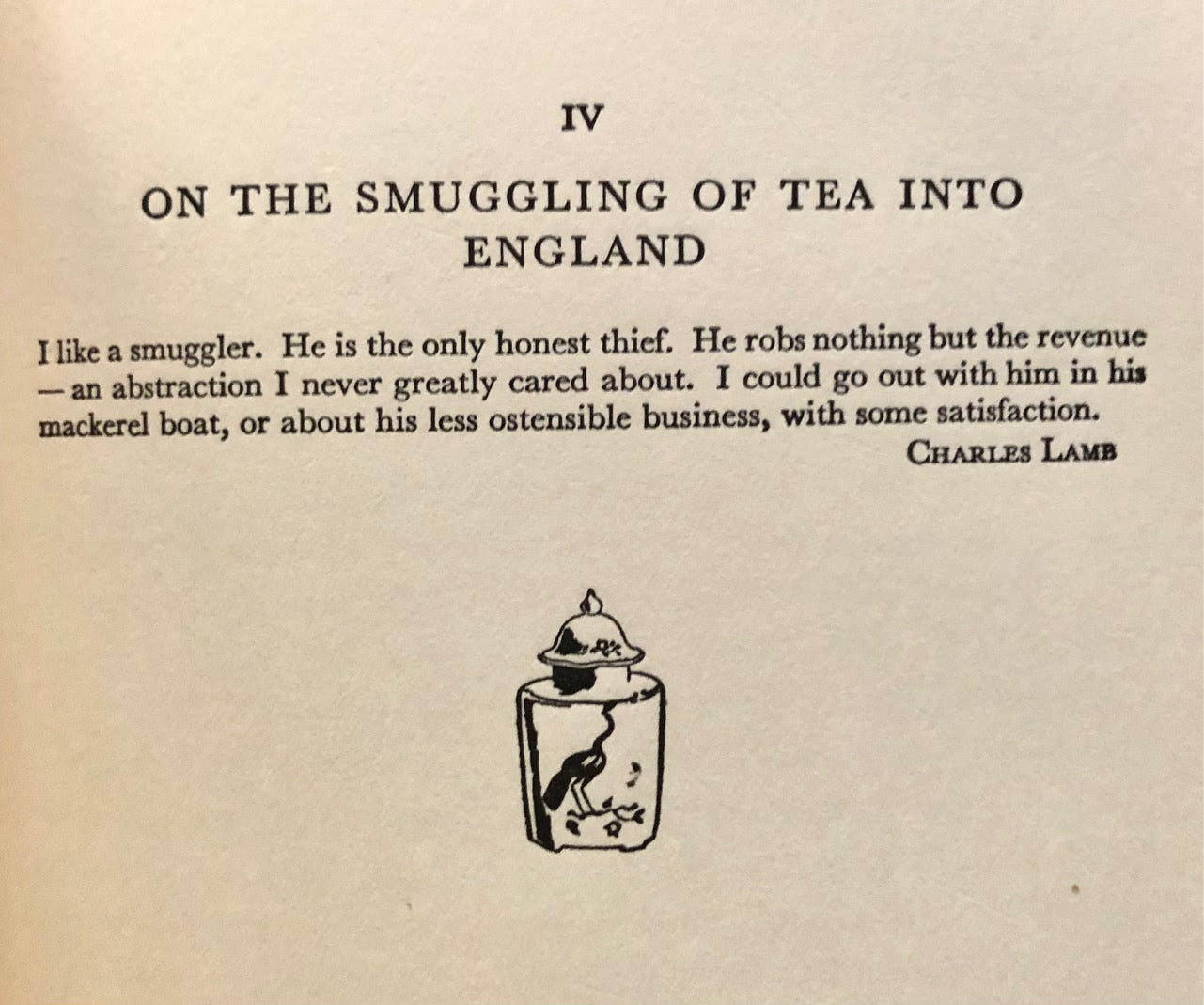 (Tea) Agnes Repplier. To Think of Tea!