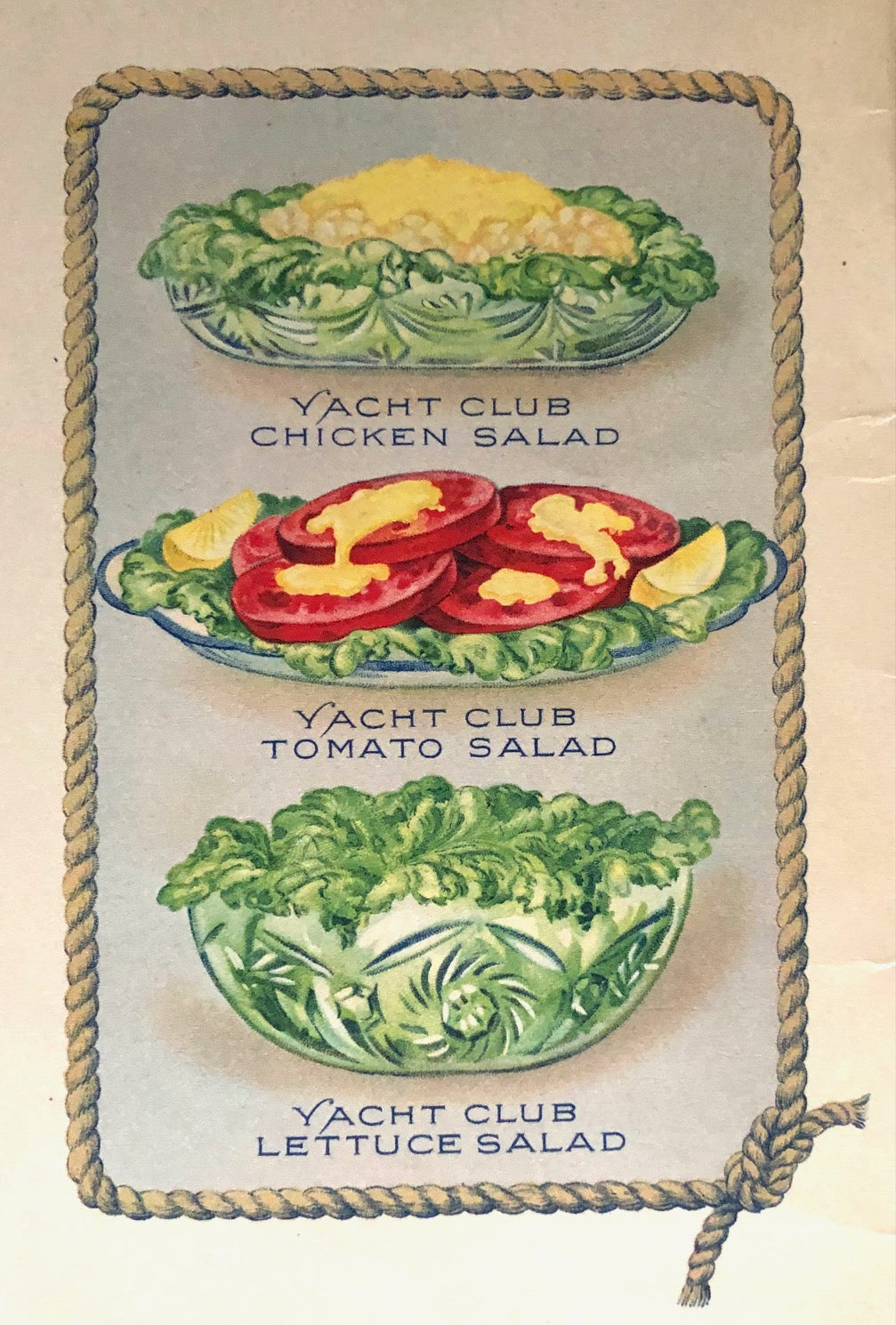 (Booklet) Yacht Club Manual of Salads: A Book of Practical Suggestions for the Use of Yacht Club Food Products