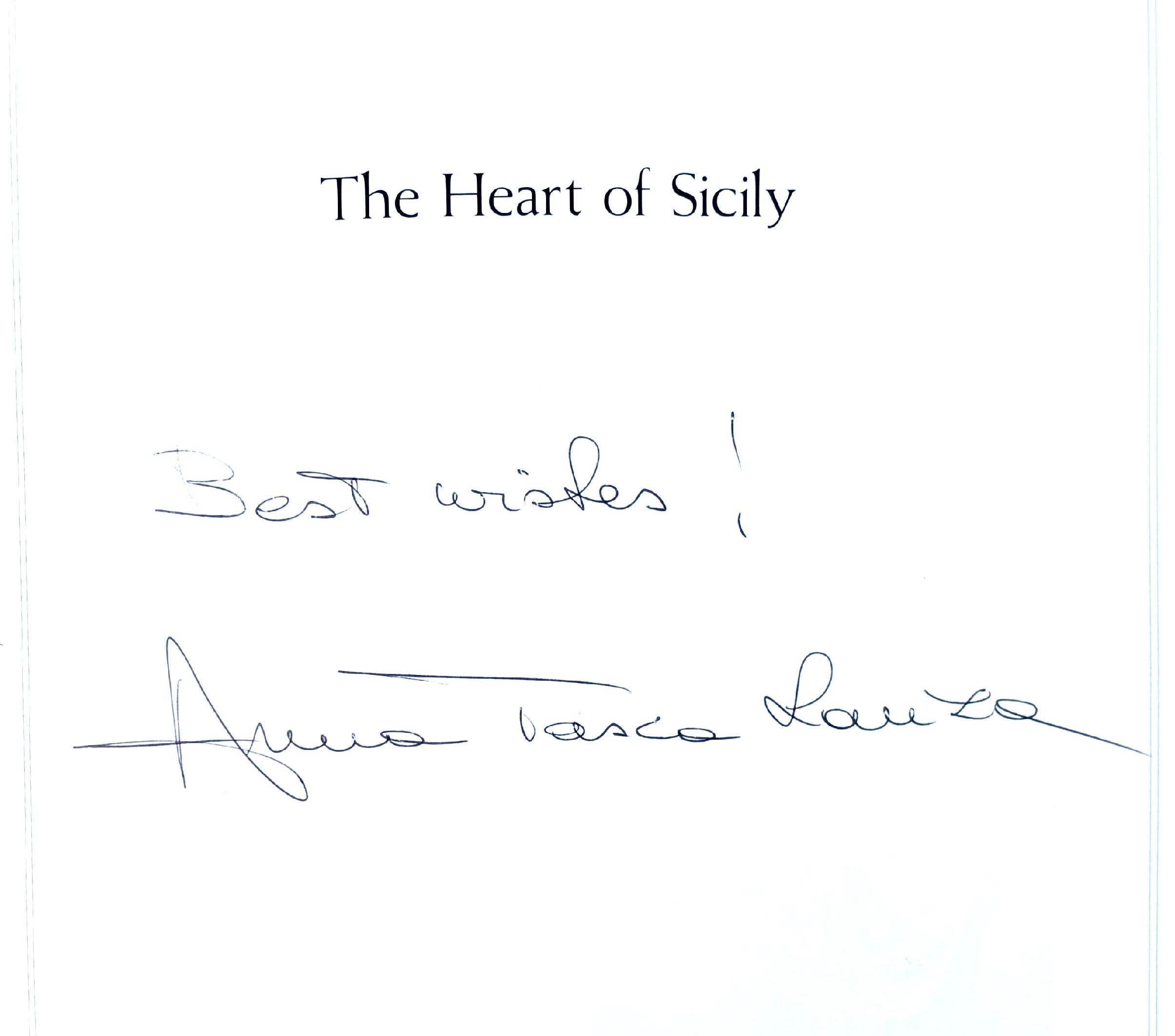(*NEW ARRIVAL*) (Italian) The Heart of Sicily: Recipes and Reminiscences of Regaleali, A Country Estate.  (Anna Tasca Lanza) *SIGNED*