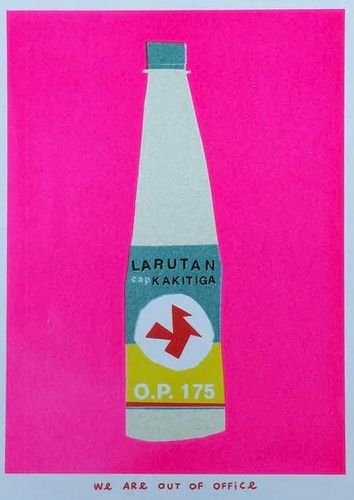 Risograph Print: Indonesian Bottle Kakitiga