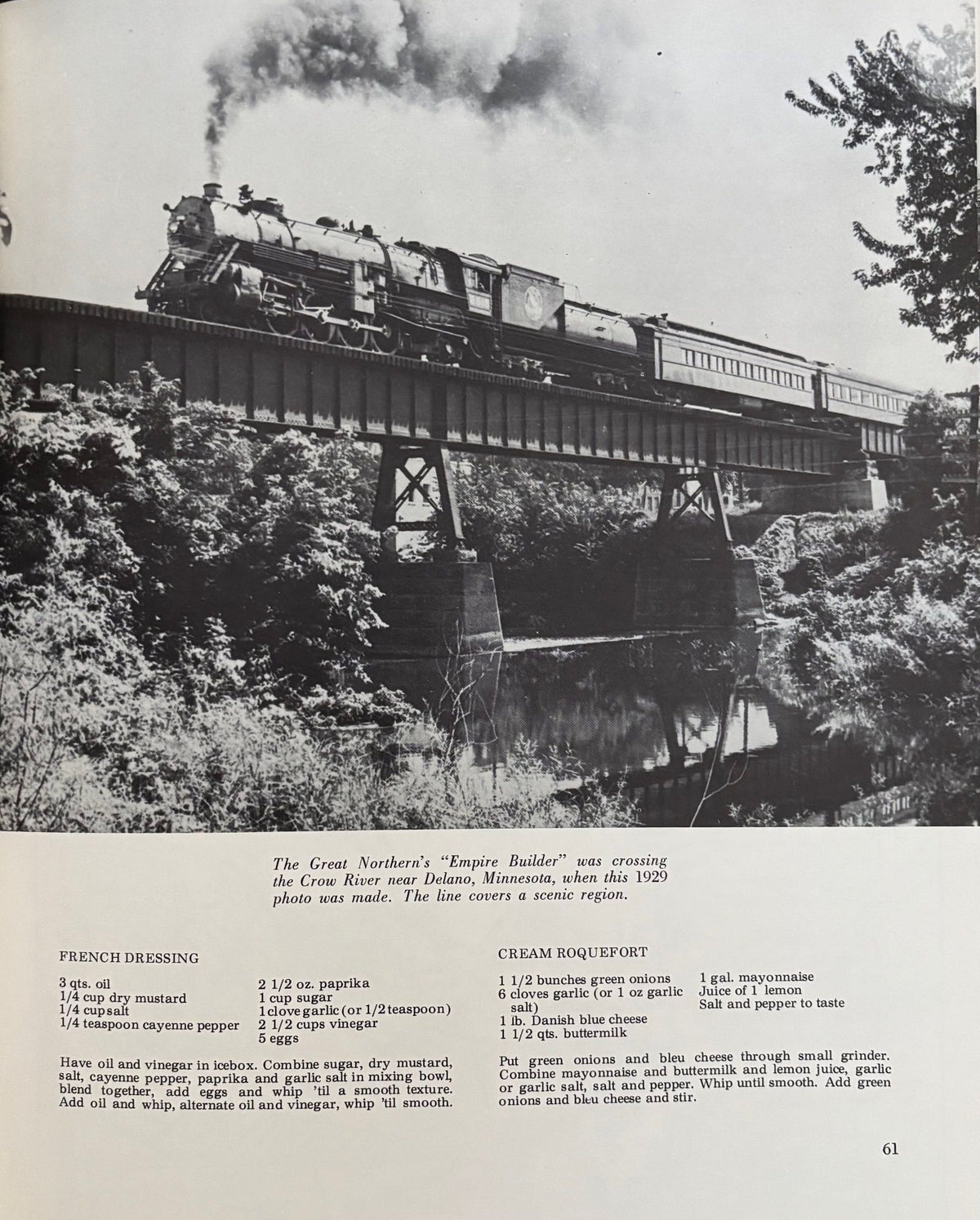 (*NEW ARRIVAL*) (Railroads) Hollister, Will C. Dinner in the Diner: Great Railroad Recipes of All Time