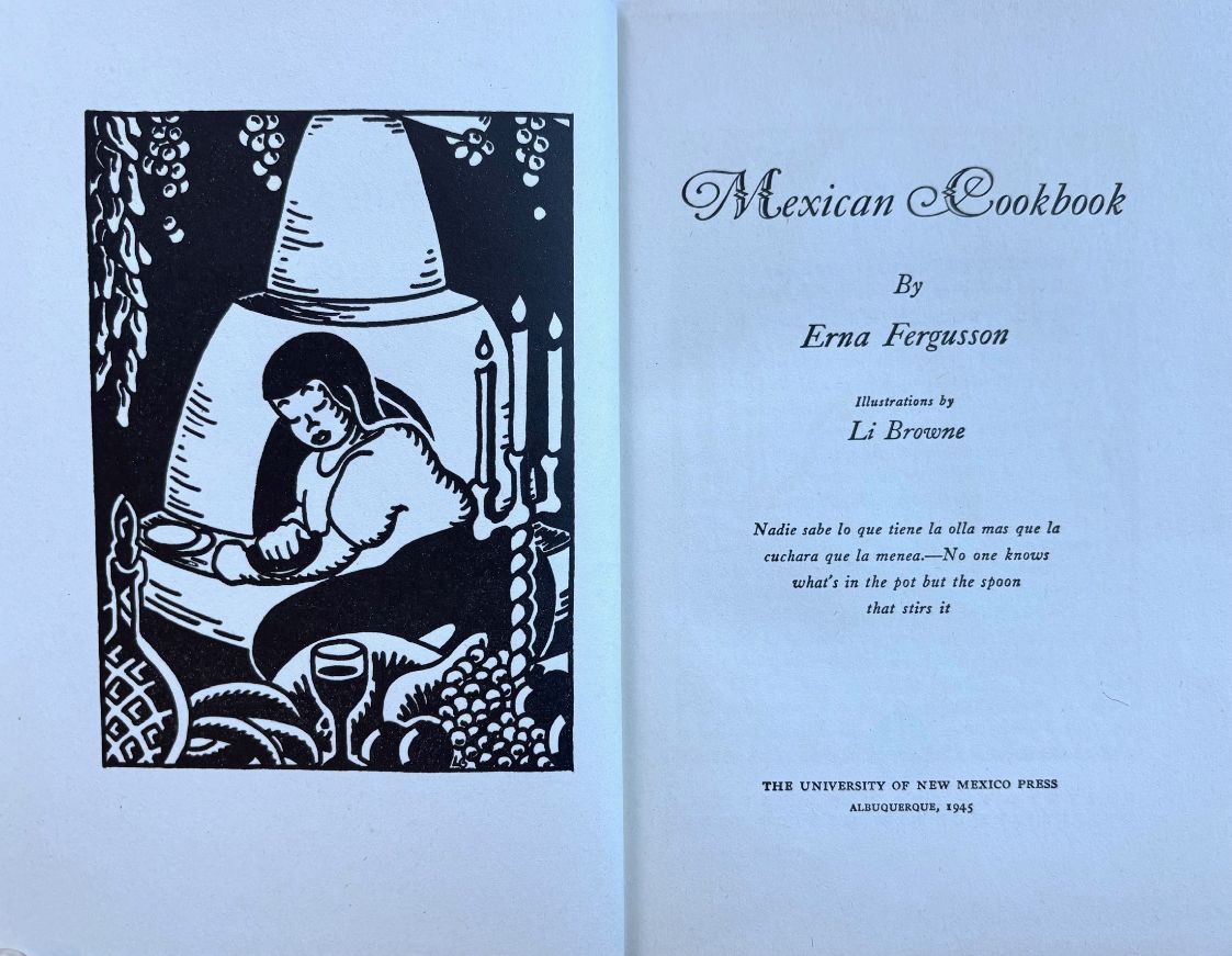 (*NEW ARRIVAL*) (Mexican) Fergusson, Edna. Mexican Cookbook.