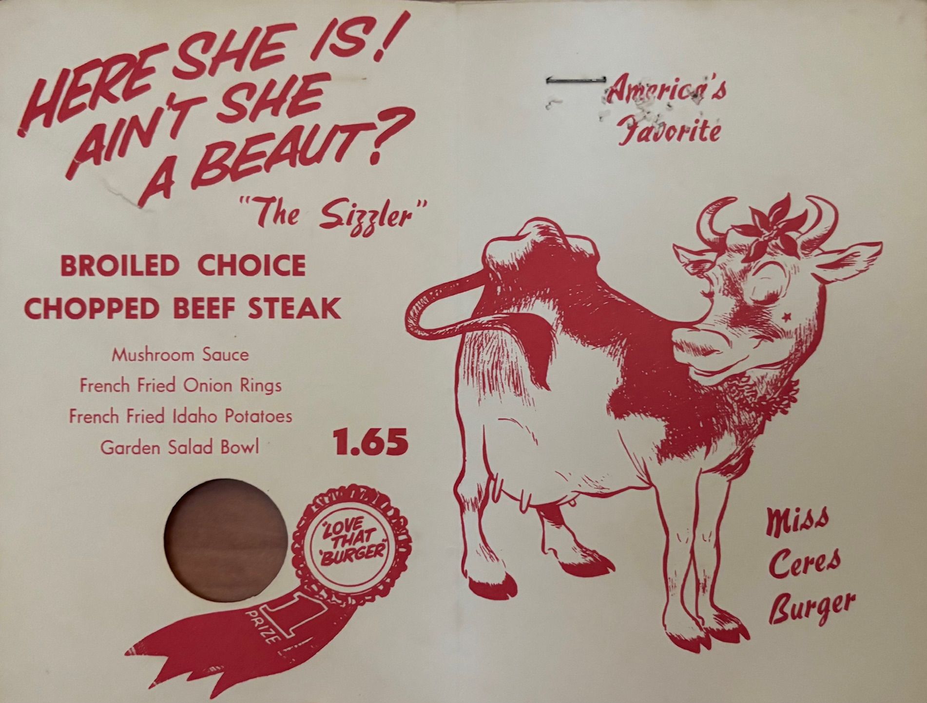 (*NEW ARRIVAL*) Ceres Restaurant. Menu