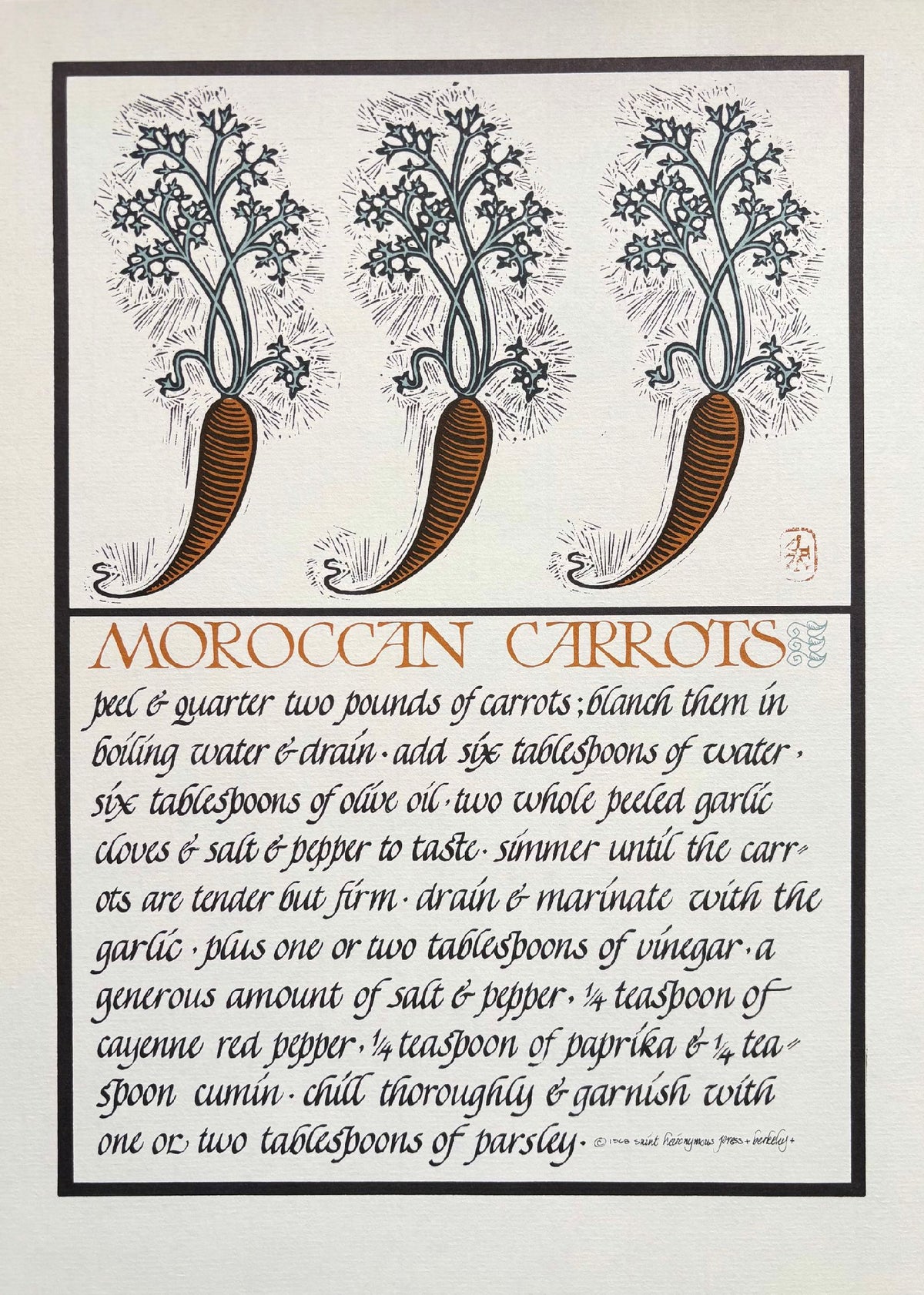 (*NEW ARRIVAL*) (Chez Panisse) Moroccan Carrots