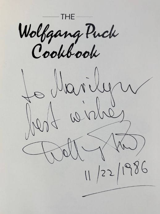 (*NEW ARRIVAL*) (California) Wolfgang Puck. The Wolfgang Puck Cookbook: Recipes from Spago, Chinois and Points East and West. *Signed*